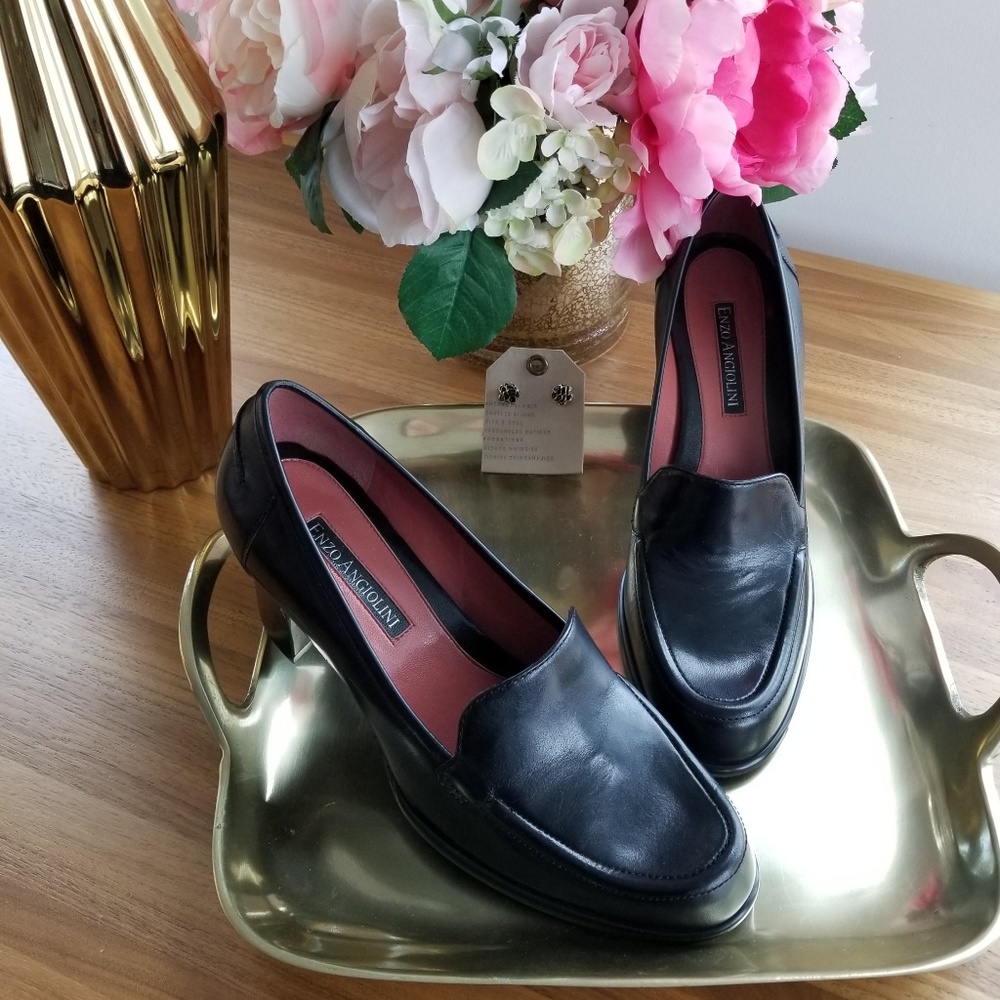 Enzo Angiolini black loafers
